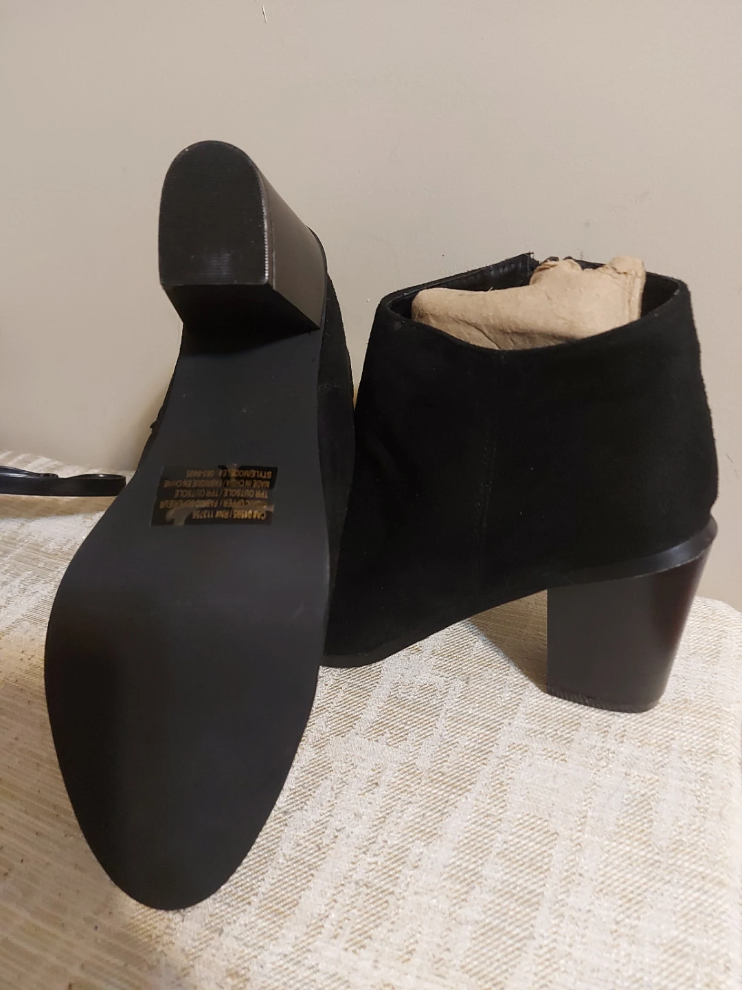 Torrid Black Suede Ankle Boots - Size 9.5 - photo 2