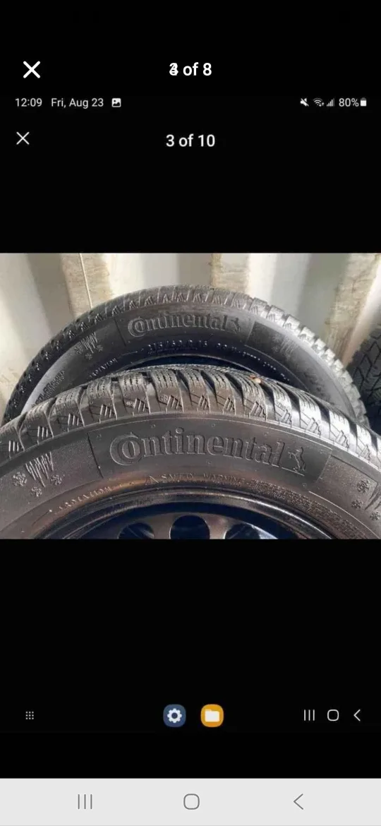 CONTINENTAL Winter Tires & Rims – 215/60R16 (5×112) – VW Jetta – image indicator(5)