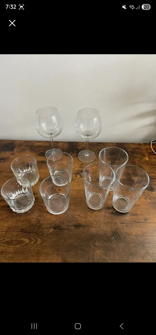 Assorted Glassware set