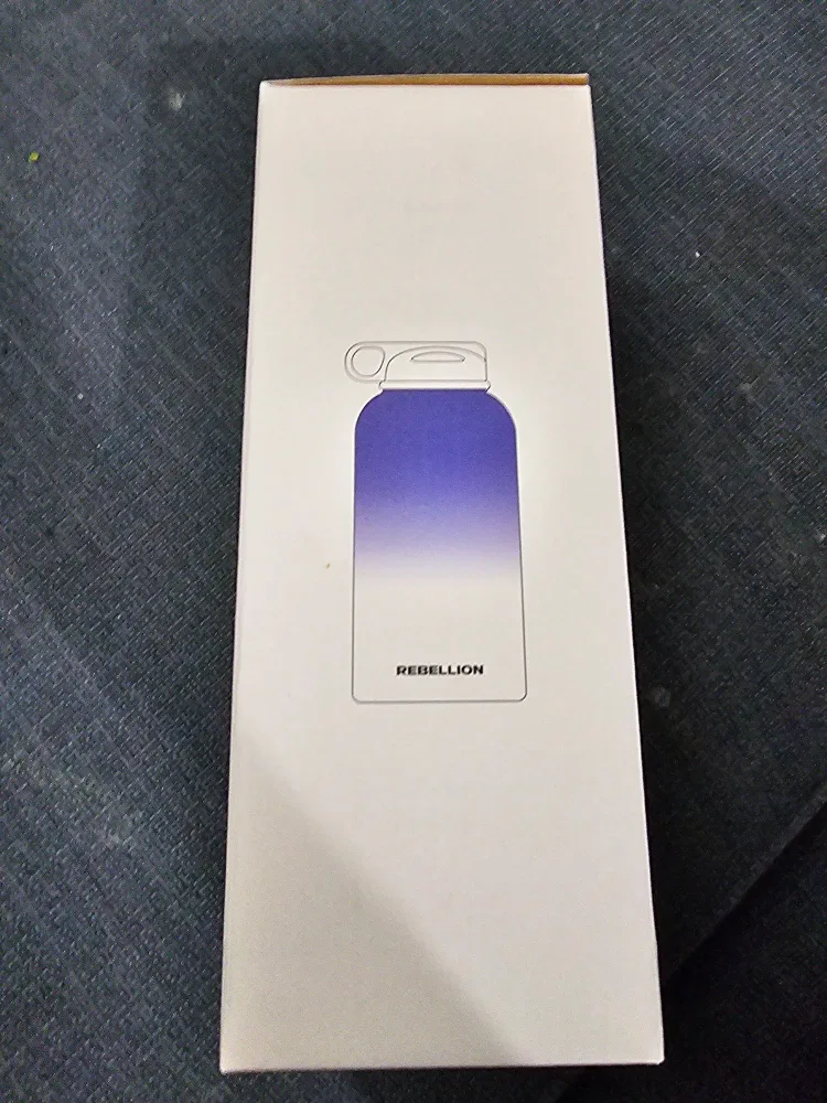 Rebellion Gradient Water Bottle - Purple & White