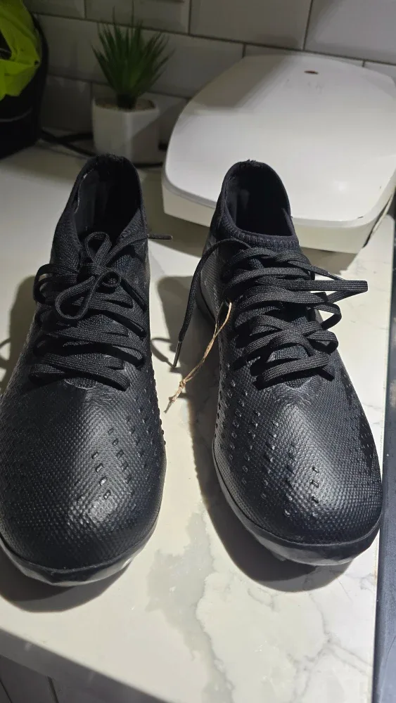 Adidas Black Soccer Shoes TURF