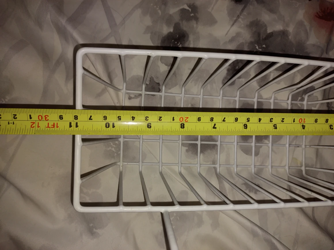 White Wire Basket - 12" x 5" - photo 2