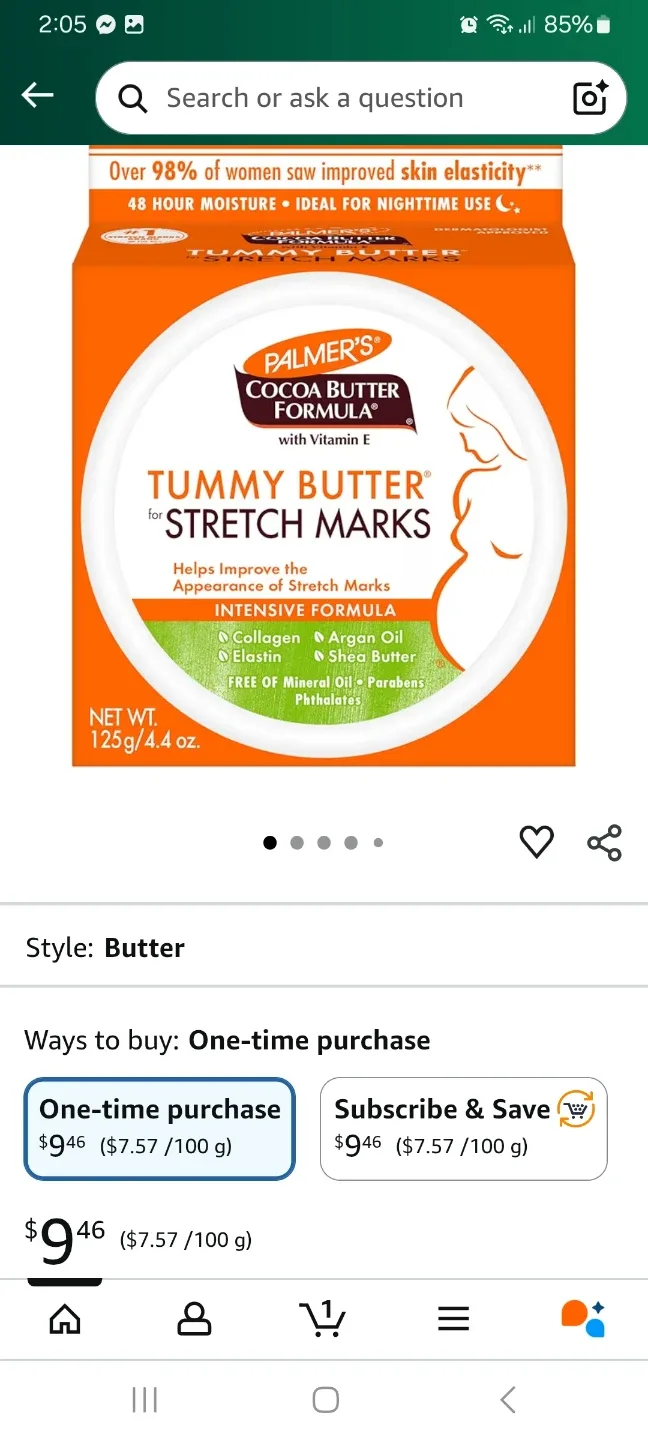 Palmers stretch marks butter  and cream- 125 g image indicator(3)