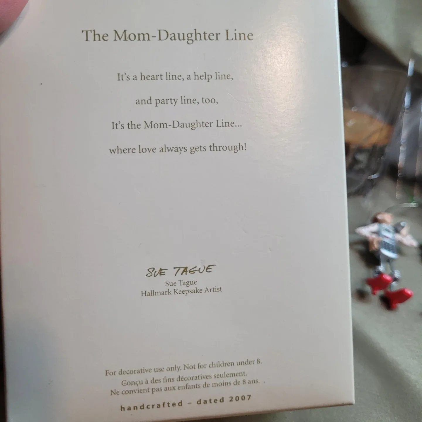 Hallmark Keepsake Collectible Ornament - The Mom-Daughter Line image indicator(5)