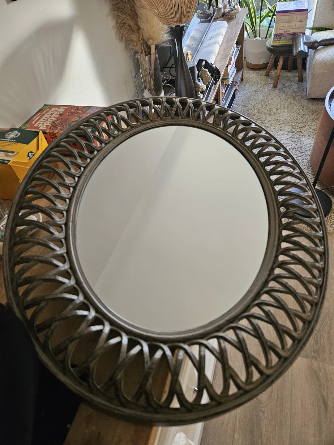 Round Decorative Wall Mirror - photo 2