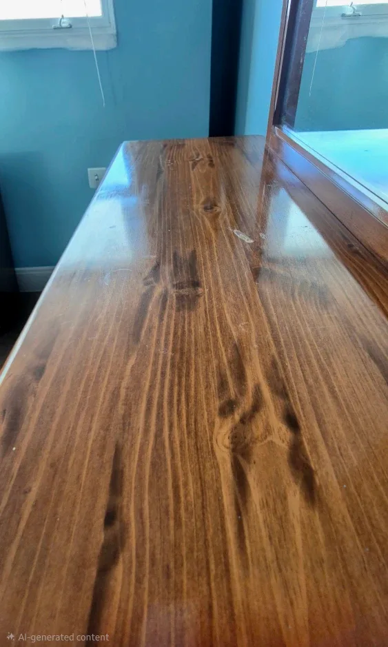 Wood Dresser with Mirror image indicator(3)