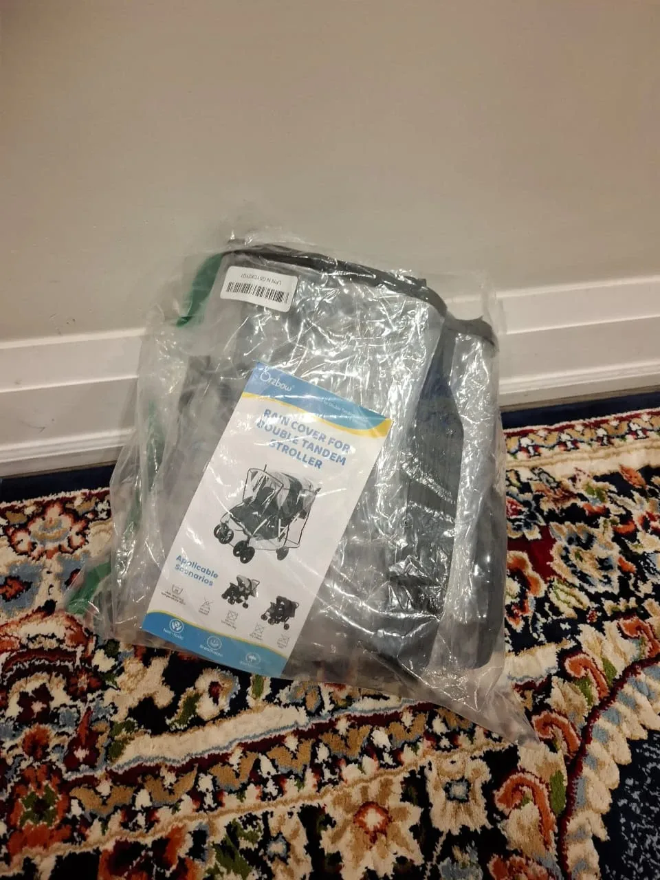 Orzbow Rain Cover for Double Tandem Stroller - New image indicator(2)