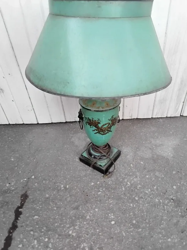 Vintage Green Table Lamp