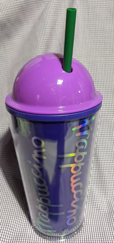 Starbucks Purple Tumbler with Straw