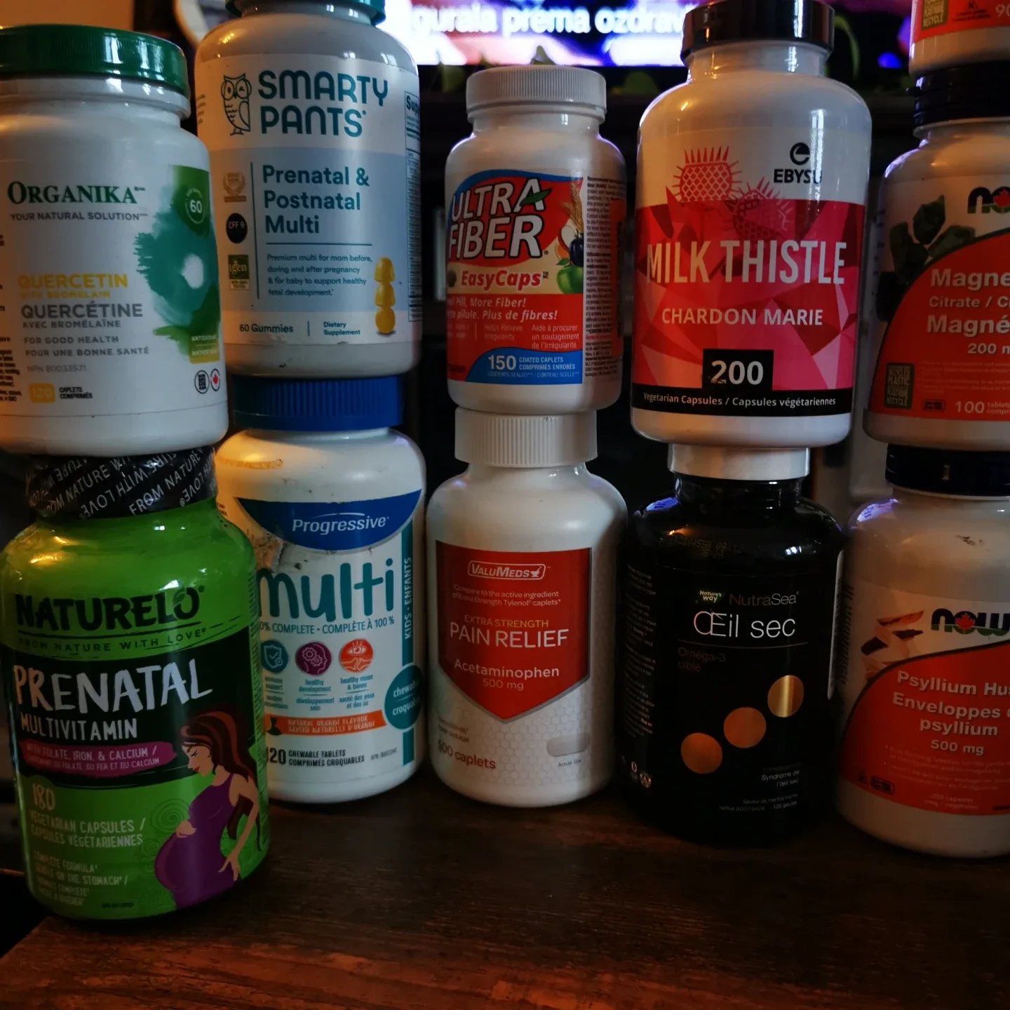 Variety of Health Supplements