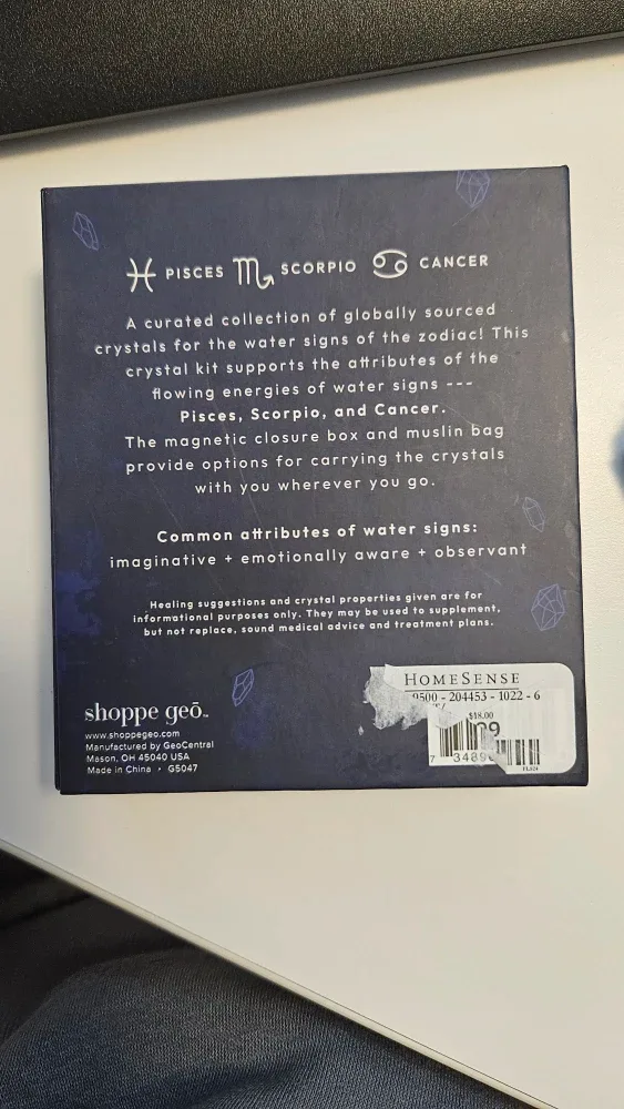 Zodiac Water Crystal Collection (Pisces, Scorpio, Cancer) image indicator(3)