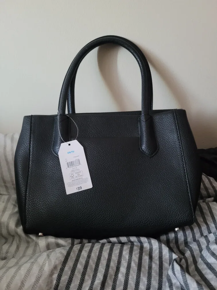 New OS/TU Black Satchel Handbag image indicator(2)