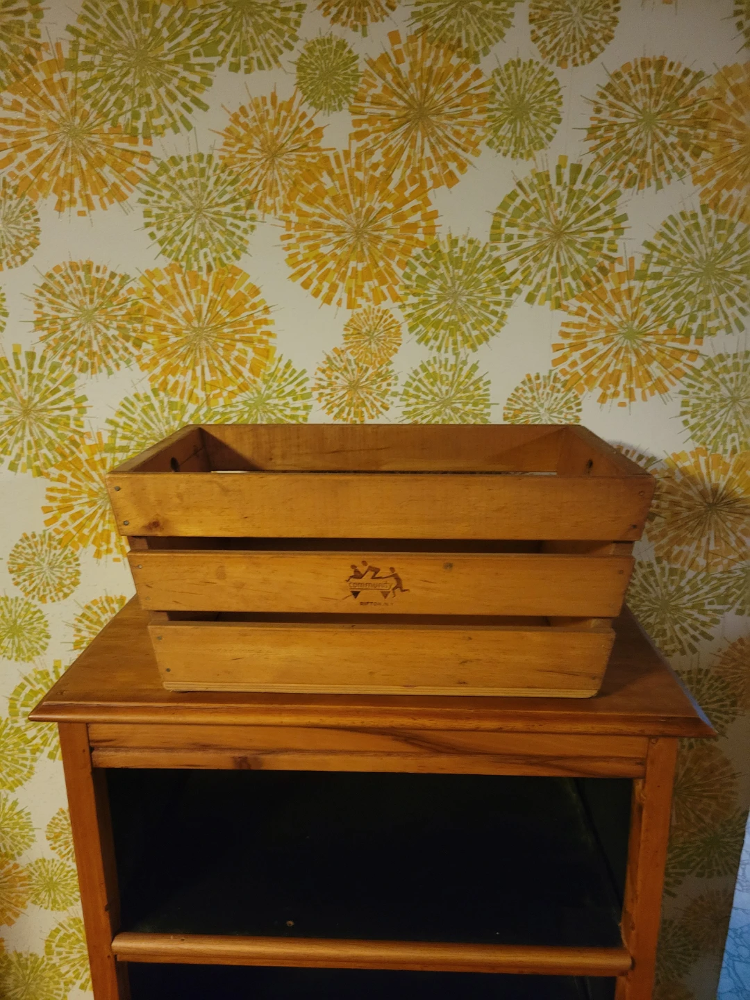 Community Rifton N.Y. Wooden Crate