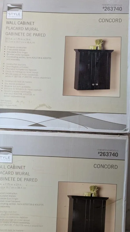 Concord Wall Cabinet - New in Box (2) image indicator(2)