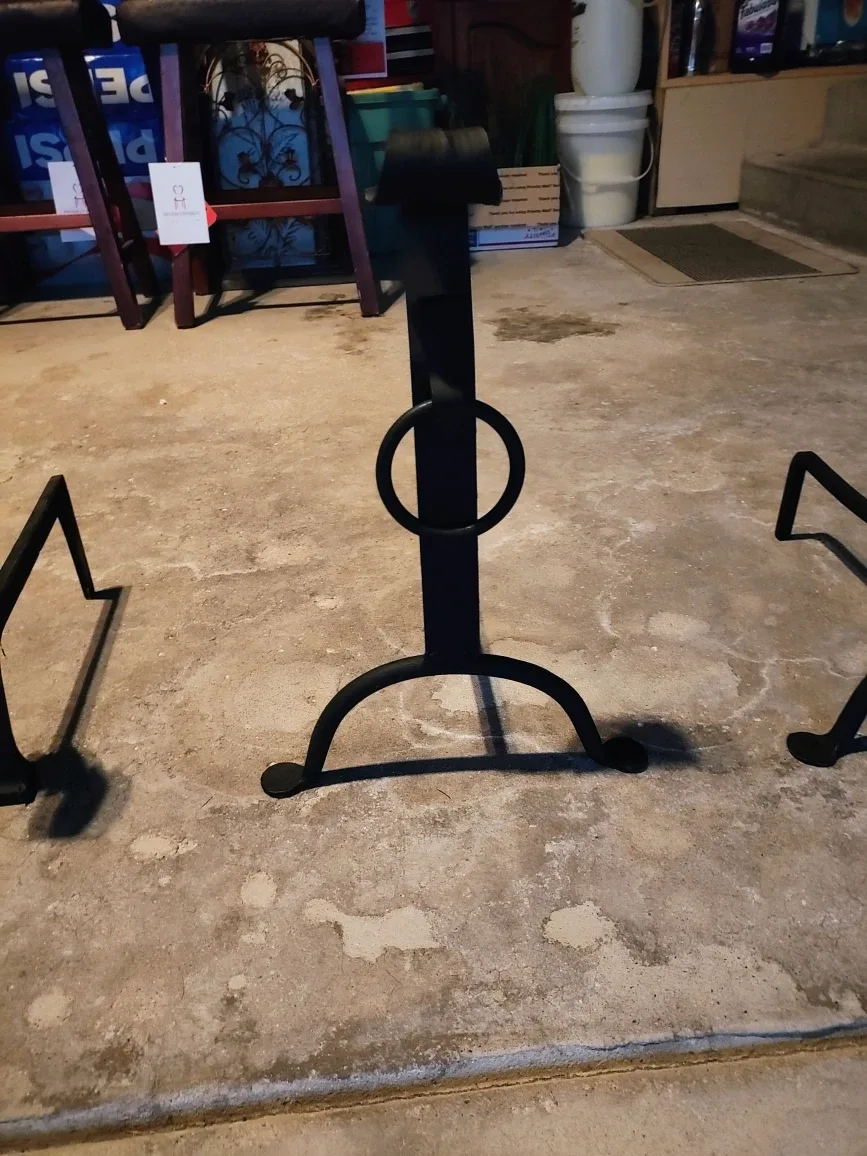 3 Andirons for fireplace image indicator(6)