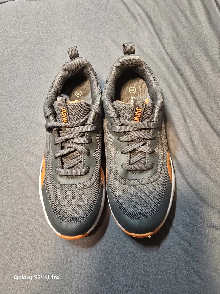 PRIMUS Grey and Orange Running Shoes