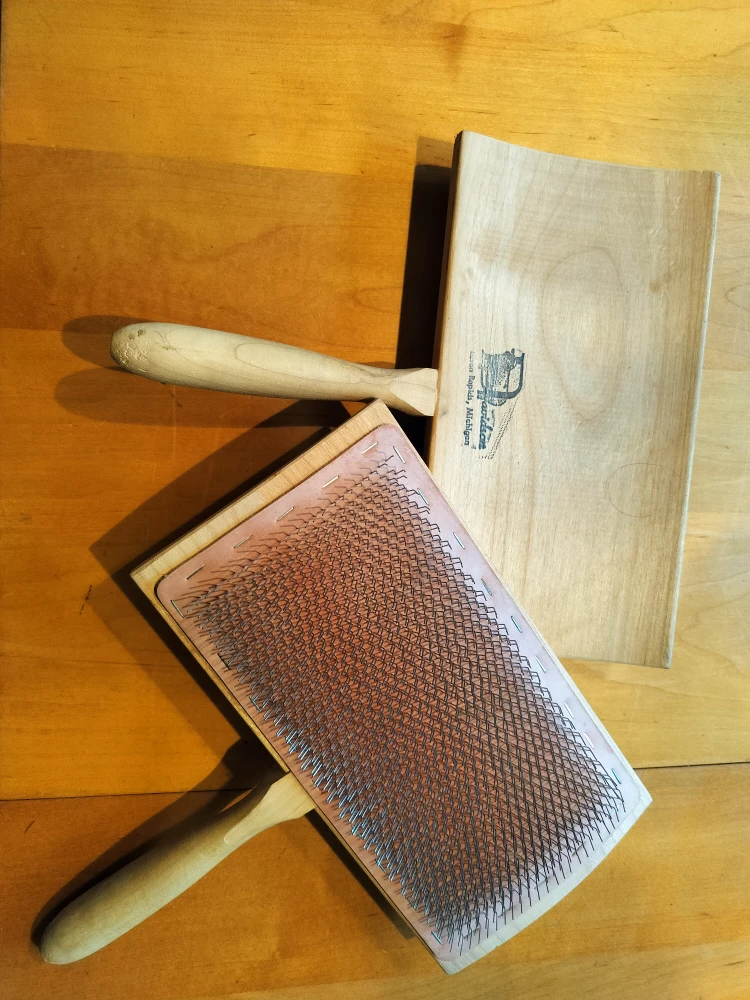 2 Sets of Wool Carders for Fibre Arts - photo 2