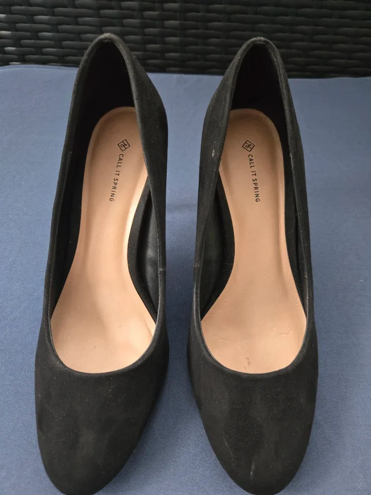 Call It Spring Black Heels - Size 7