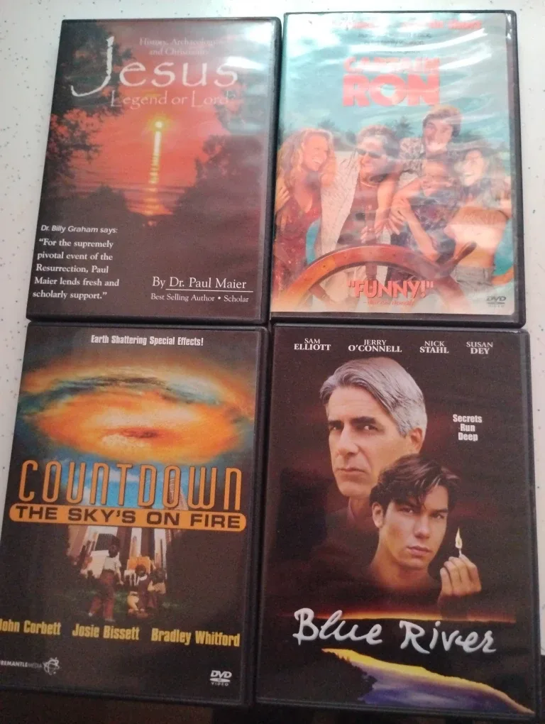 DVD Movies: Jesus, Captain Ron, Countdown, Blue River