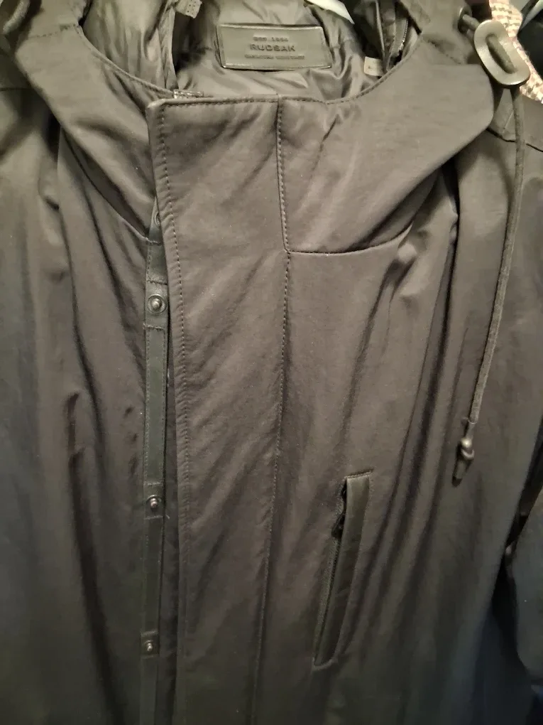 Rudsak black down parka with (removable) fur-trimmed hood image indicator(3)