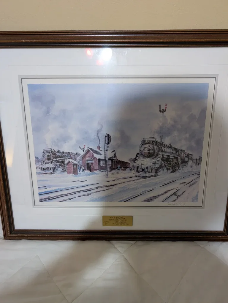 Framed "C.N.R. Komoka" Print