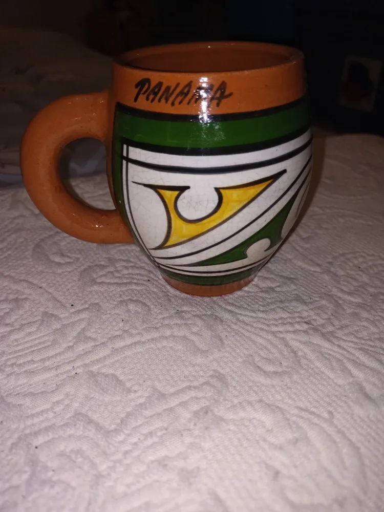 Panama Pottery Hand - Painted Mug thumbnail