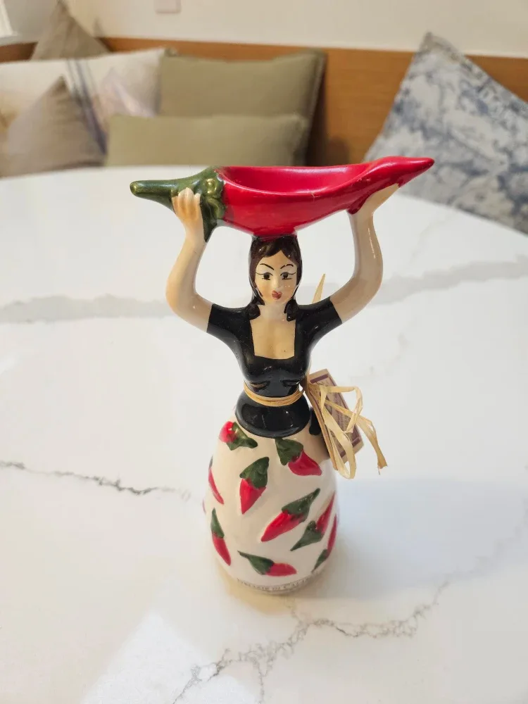 Handmade Ceramic Pepper Lady Cottagecore Ceramic Decor image indicator(2)