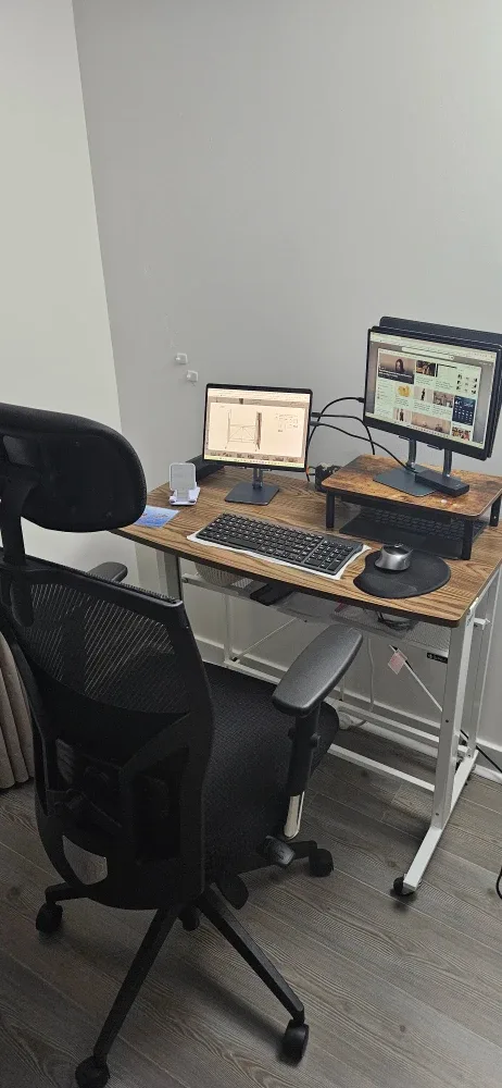 Adjustable Height Rolling Desk