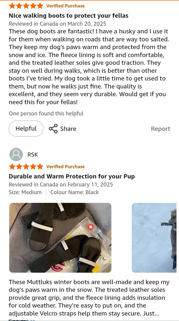 NEW! Muttluks Original Fleece-Lined Winter Dog Boots - XS image indicator(9)