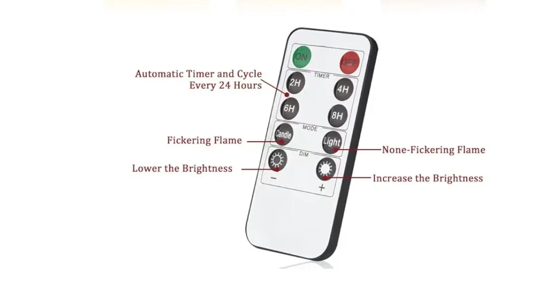 Flameless LED Candles with Remote image indicator(4)