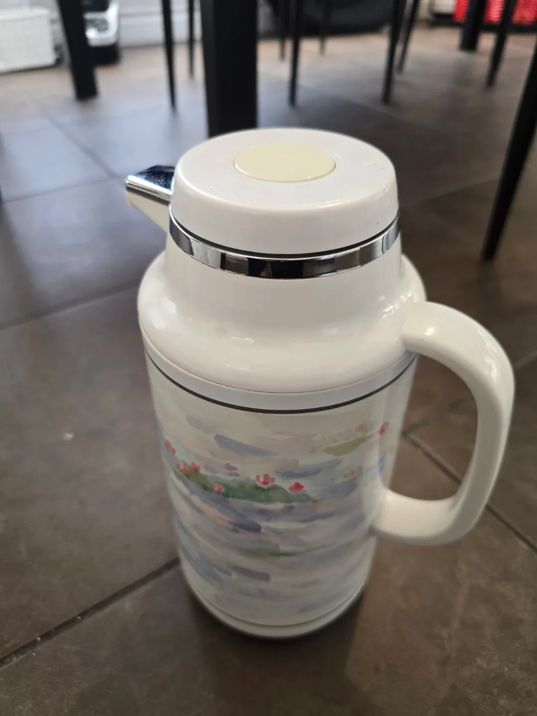 Vintage Floral Thermal Carafe - Made in Japan