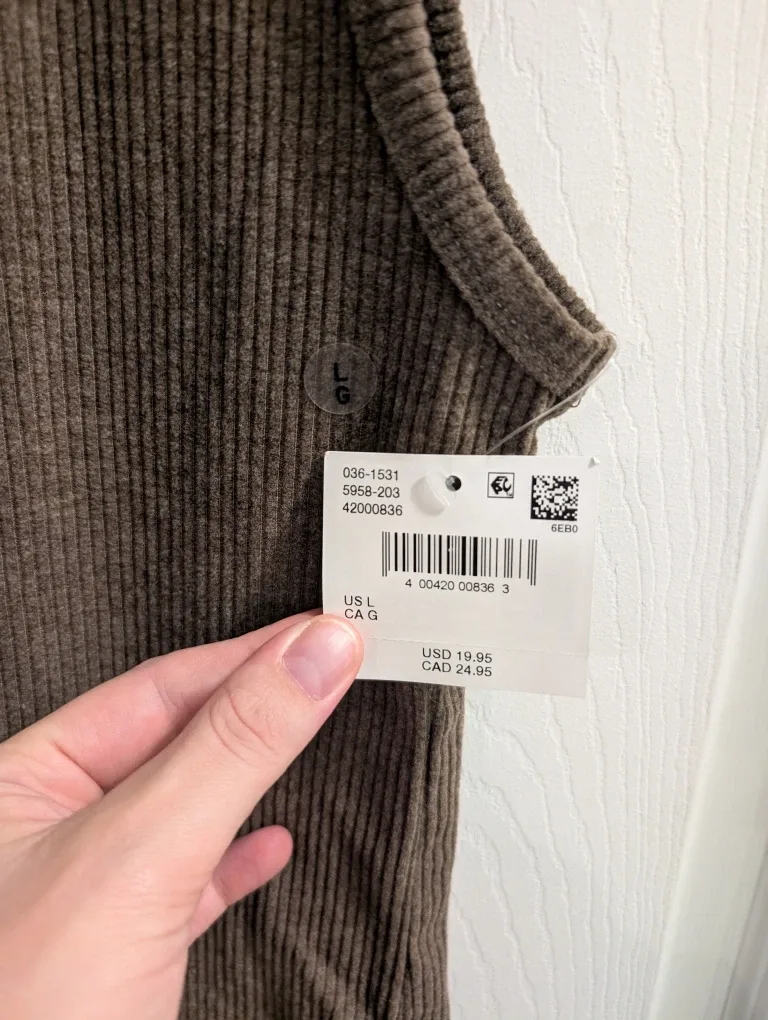 New American Eagle Ribbed Tank - Size L image indicator(2)