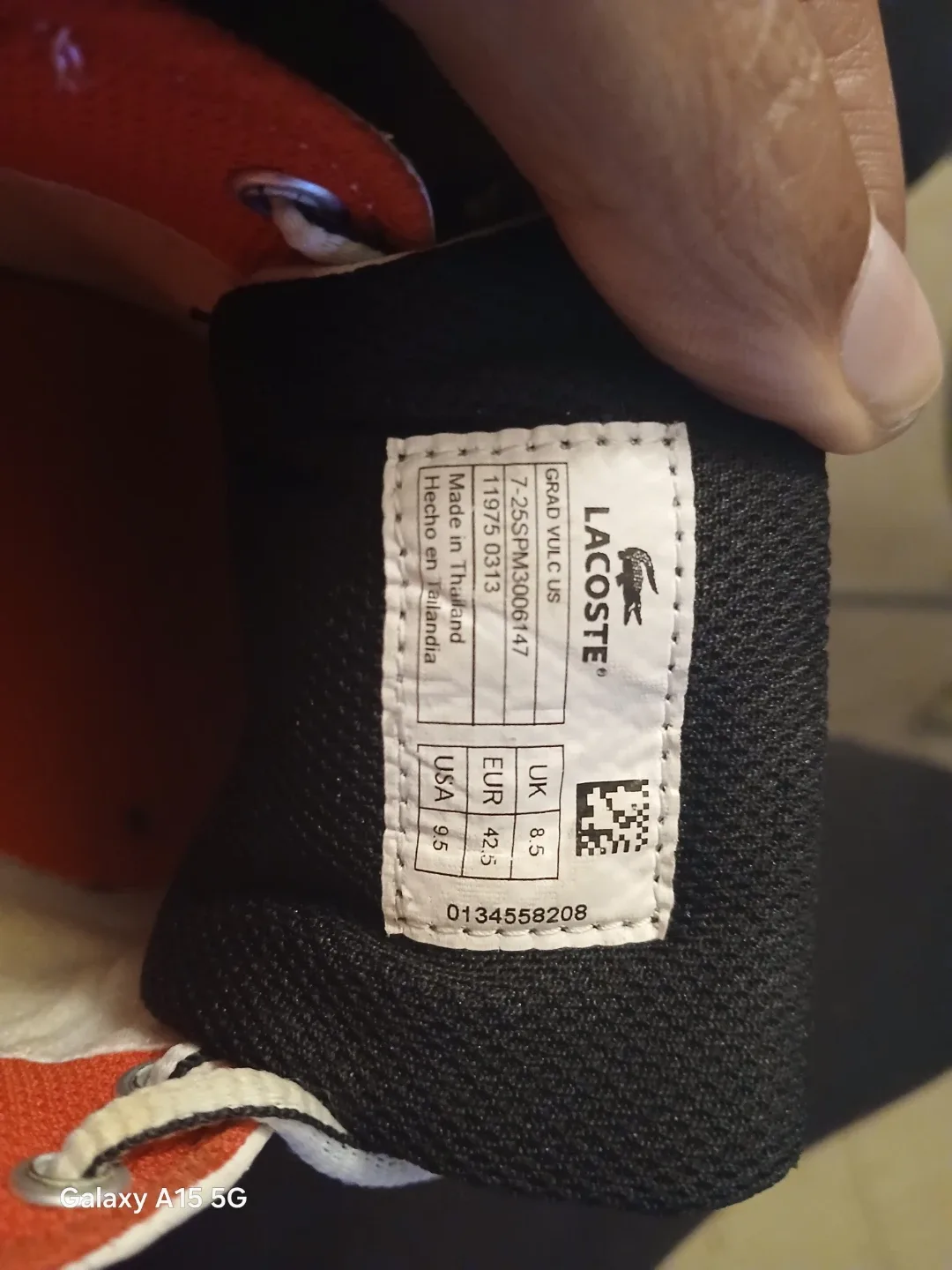 Lacoste GRAD VULC US White Sneakers - Men's Size 9.5 image indicator(5)