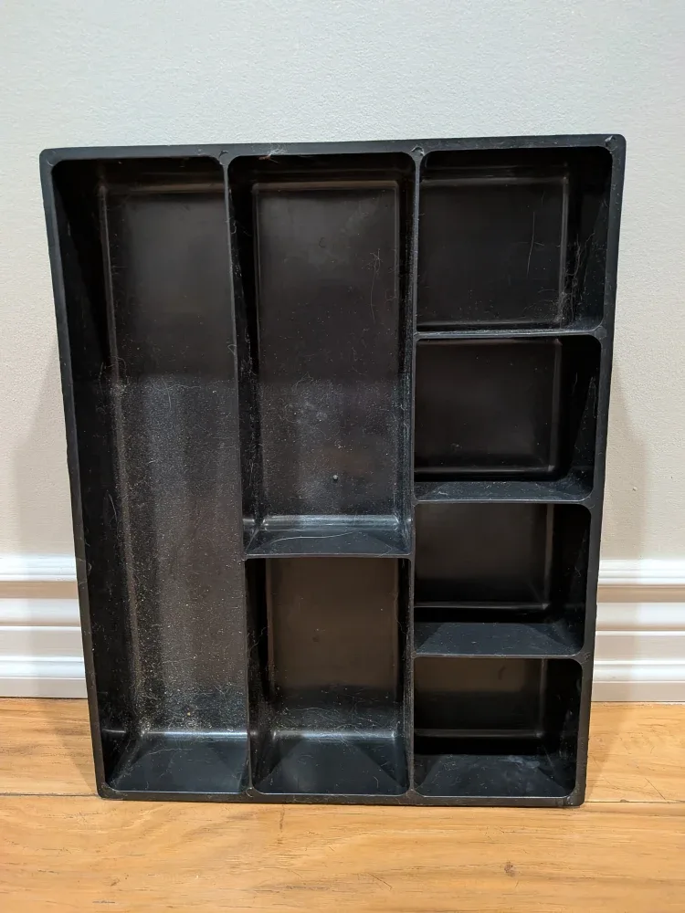 Black Plastic Drawer Organizer