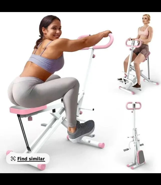 Pink & White Ab Squat Machine