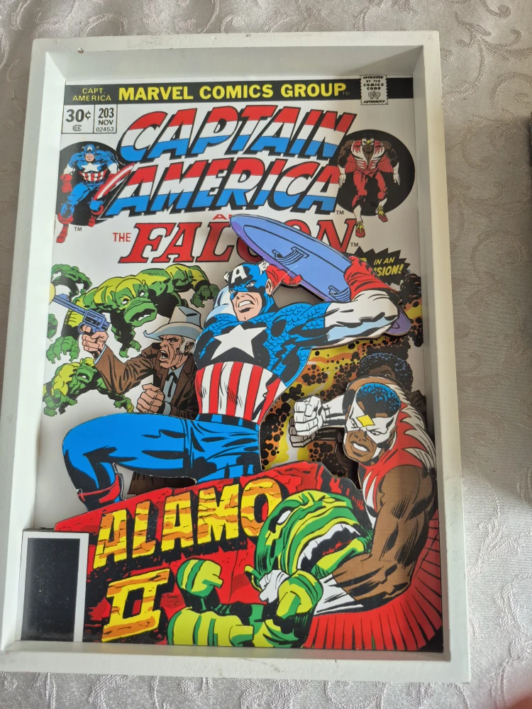 Marvel Comics Captain America & Falcon Framed Art