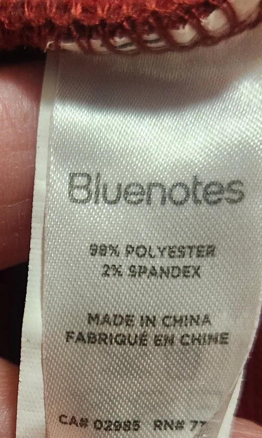 Bluenotes Burgundy Ruffle Skirt image indicator(4)