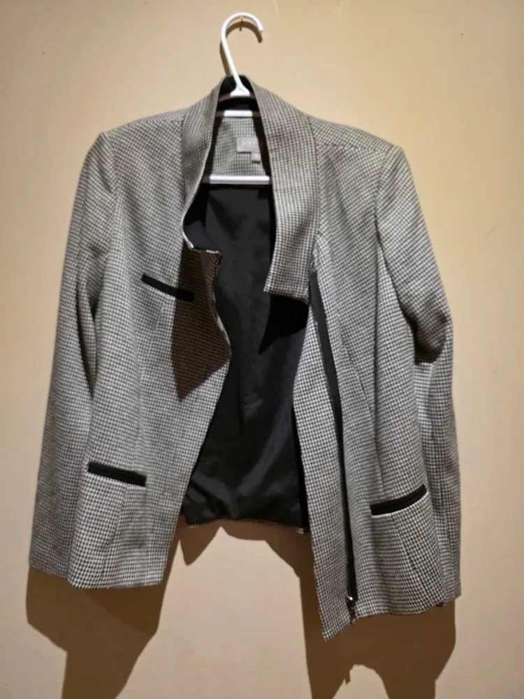 Laura Petites Houndstooth Blazer - Size 4