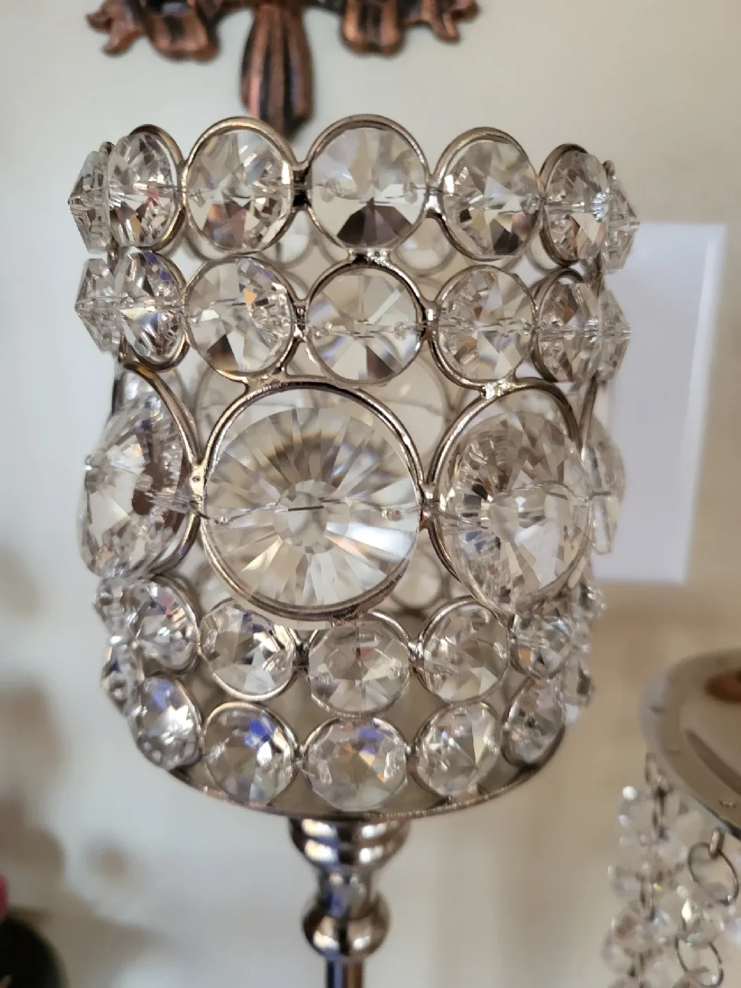 Crystal Candle Holders (Set of 2) image indicator(4)