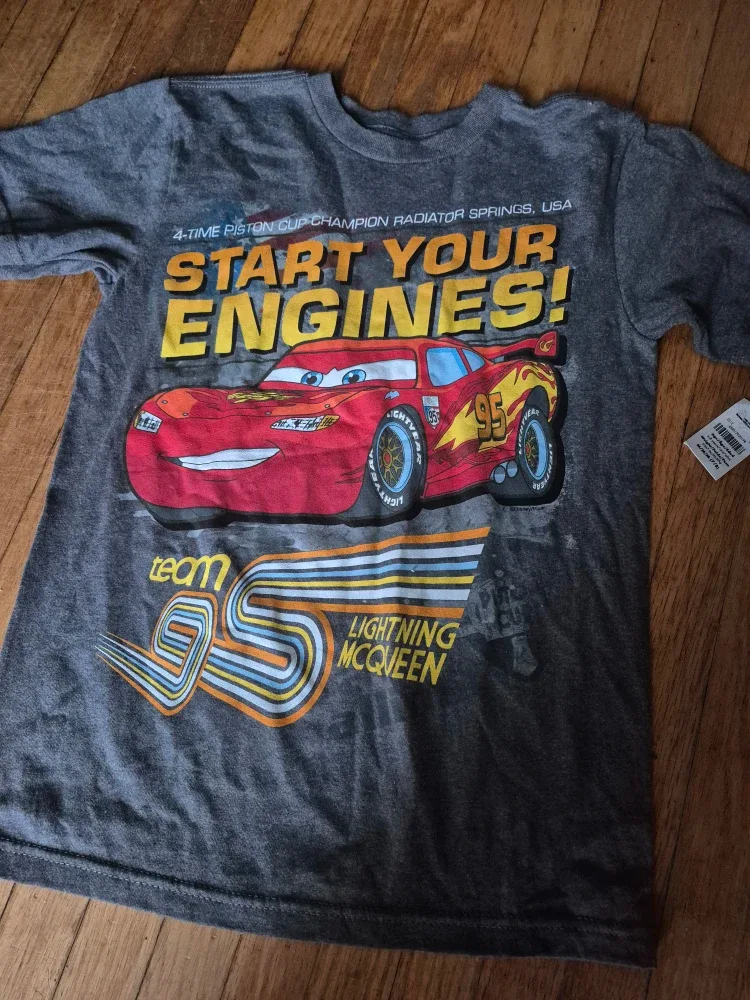 Disney Cars Lightning McQueen T-shirt size 7/8