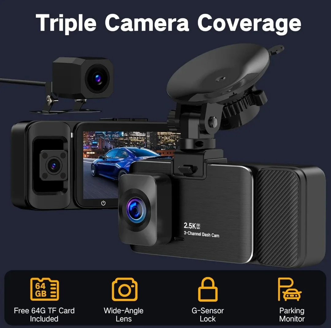 Dash Cam Front Rear and Inside(Brand New in Box) image indicator(4)