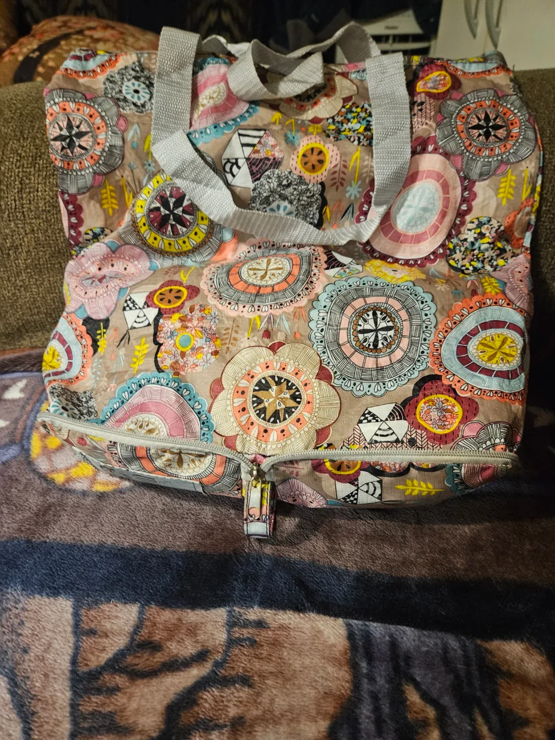 Floral Pattern Tote Bag