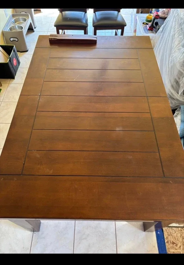 Dining Table Set with 4 Chairs & Bench