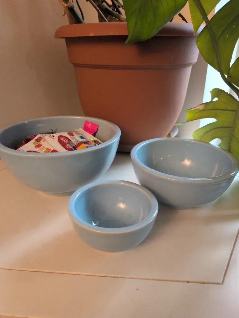 Ceramic Nesting Bowls - Blue