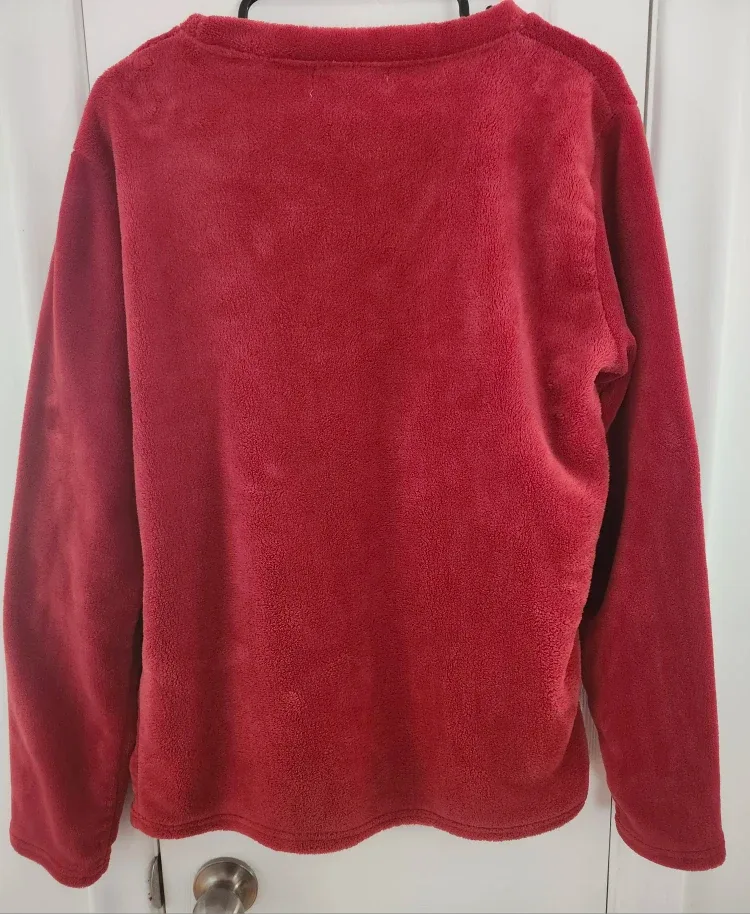 Christmas Plush PJ Top - Size S - Used Once image indicator(4)