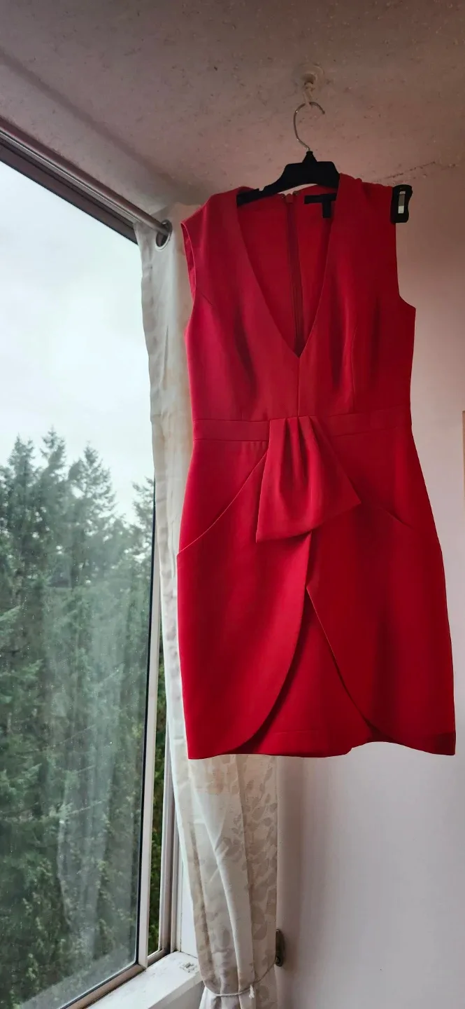 BCBG orange  Sleeveless Dress