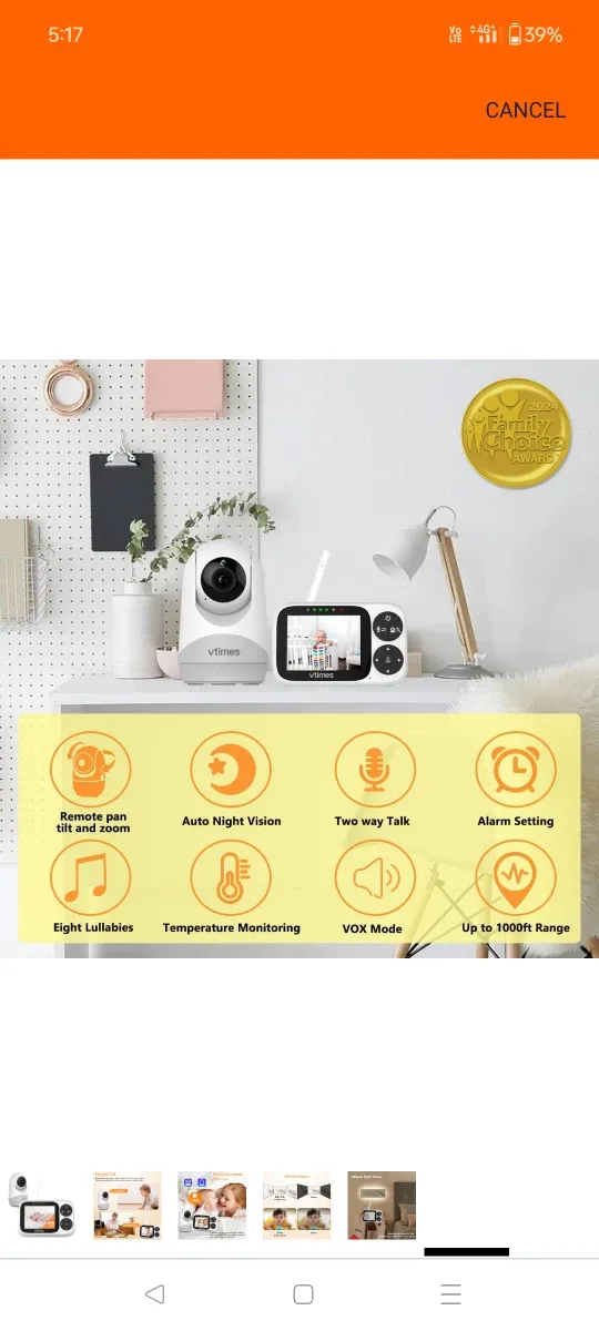 VTimes Baby Monitor with Camera image indicator(7)