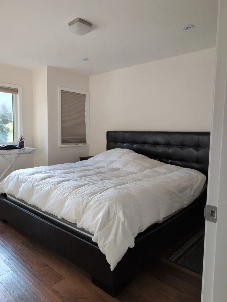 King Size Black Leather Bed Frame