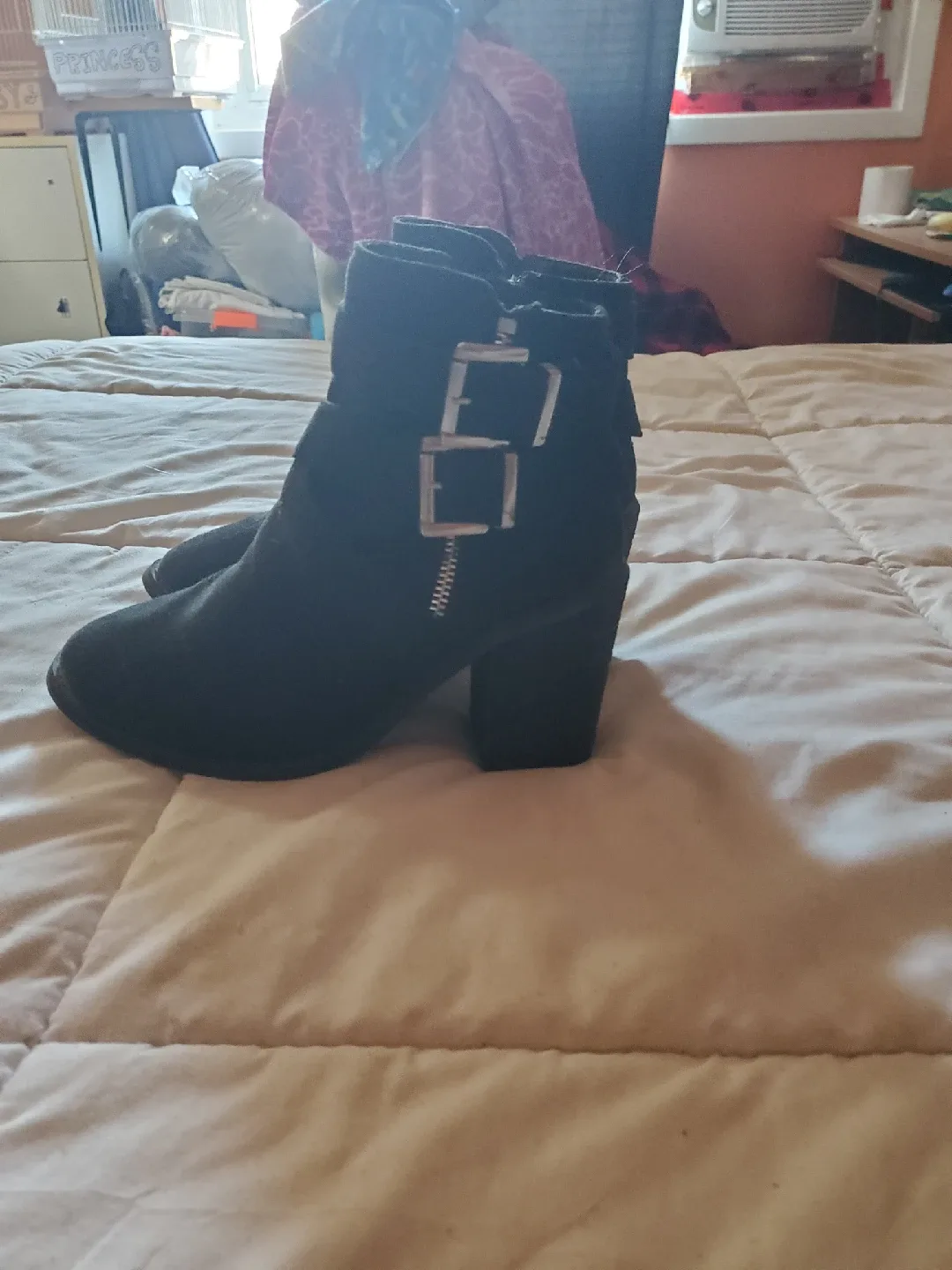 Ardene Black Ankle Boots - Size 6 image indicator(5)