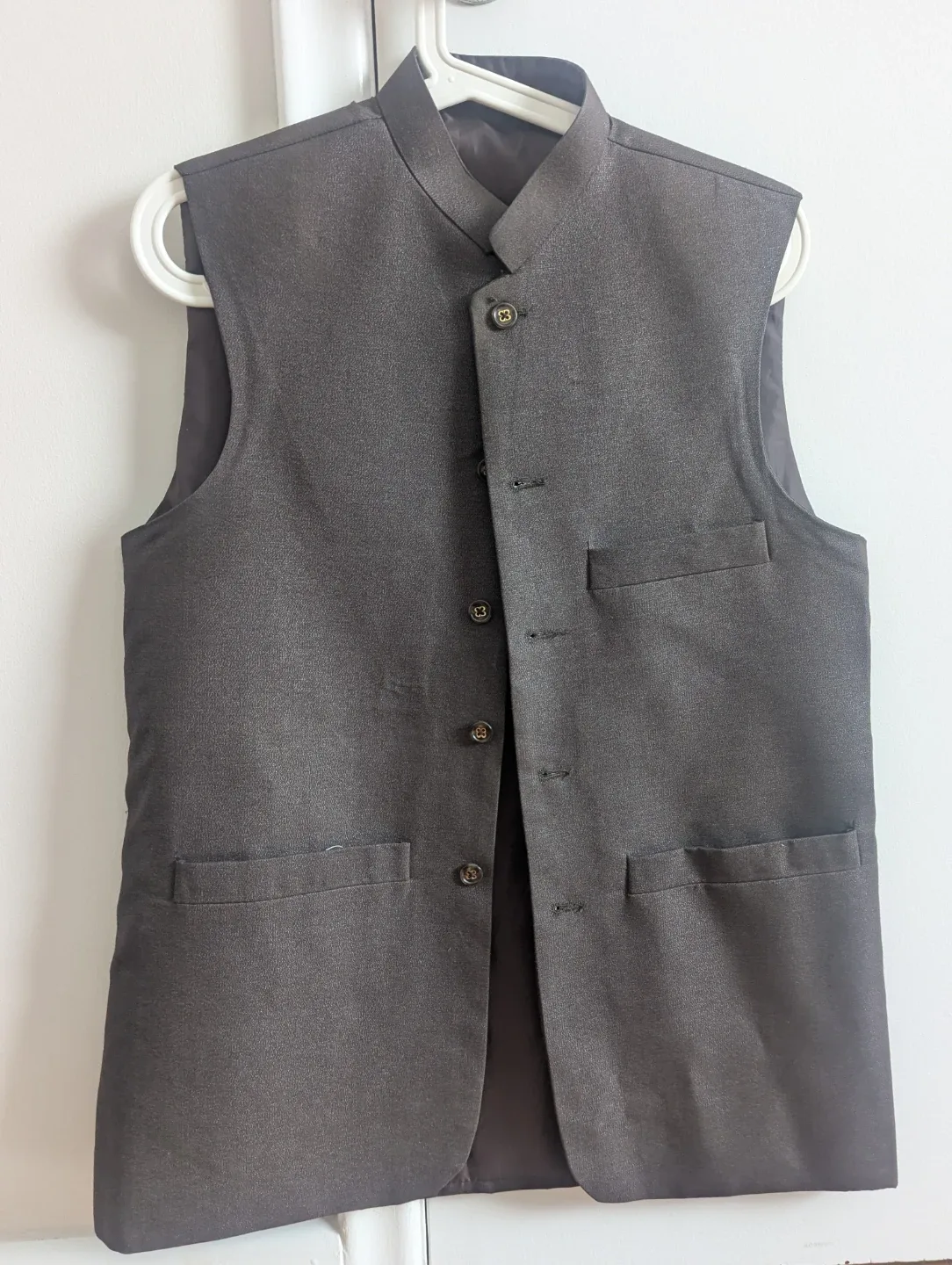 Men's Brown Vest,🥕 image indicator(3)